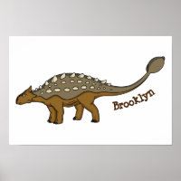 Ankylosaurus armoured dinosaur illustration