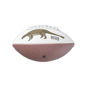 Ankylosaurus cartoon illustration american football