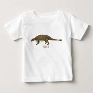 Ankylosaurus cartoon illustration  baby T-Shirt
