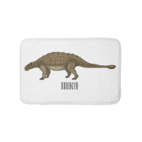 Ankylosaurus cartoon illustration 