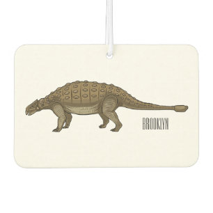 Ankylosaurus cartoon illustration  car air freshener