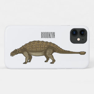 Ankylosaurus cartoon illustration iPhone 11 case