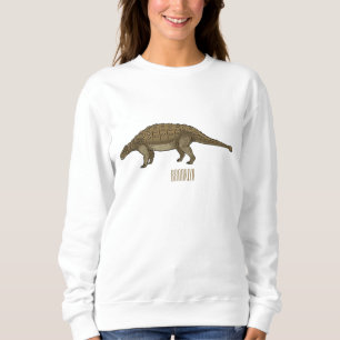 Ankylosaurus cartoon illustration  sweatshirt