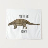 Ankylosaurus cartoon illustration