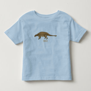 Ankylosaurus cartoon illustration toddler T-Shirt