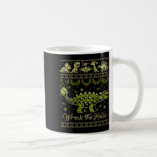 Ankylosaurus Dinosaur Christmas Sweater  Coffee Mug