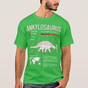 Ankylosaurus Dinosaur Facts Mens Womens Science fu T-Shirt