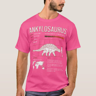 Ankylosaurus Dinosaur Facts T Shirt Mens Womens Ki