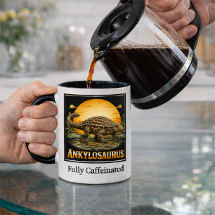 Ankylosaurus Dinosaur Prehistoric Moon Mug