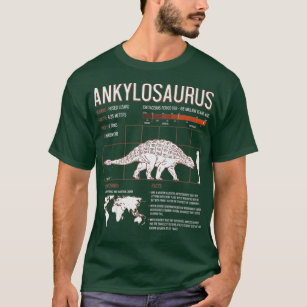 Ankylosaurus T Shirt - Adult Kids Dinosaur Shirt