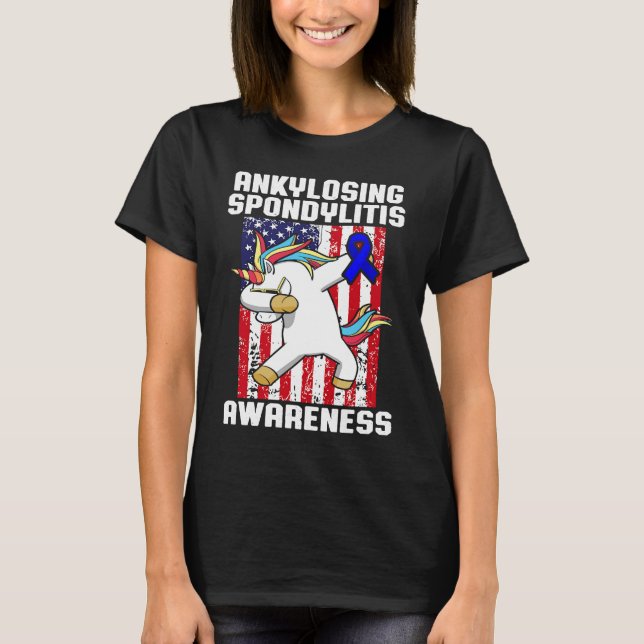 Ankylosing Spondylitis AS Survivor Proud Bechterew T-Shirt (Front)