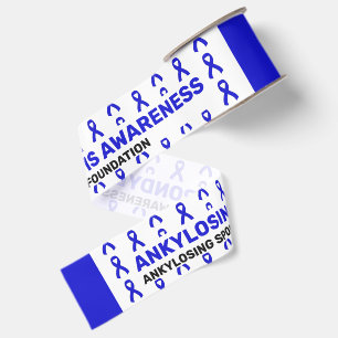 Ankylosing Spondylitis Awareness Pattern Ribbon Grosgrain Ribbon