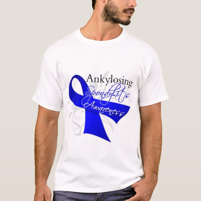 Ankylosing Spondylitis Awareness Ribbon T-Shirt (Front)