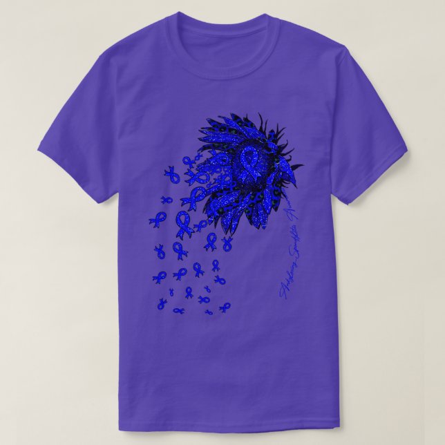 Ankylosing Spondylitis Awareness Sunflower ribbon  T-Shirt (Design Front)