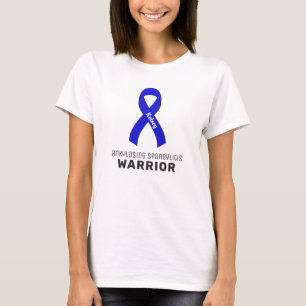 Ankylosing Spondylitis Ribbon White T-Shirt
