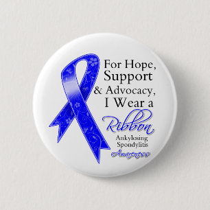 Ankylosing Spondylitis Support Hope 6 Cm Round Badge