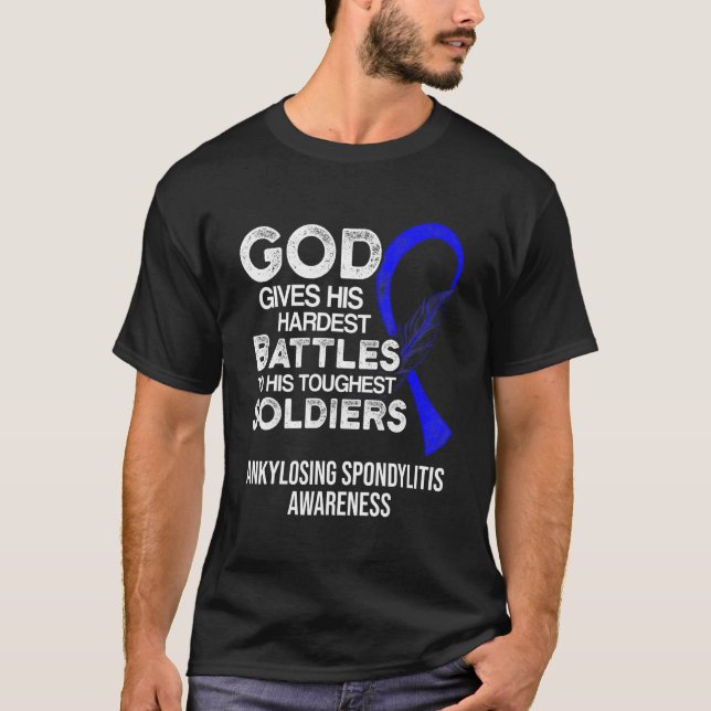 Ankylosing Spondylitis Survivor Hero Bechterew War T-Shirt (Front)