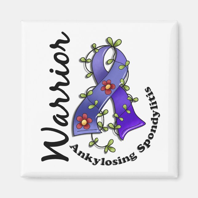 Ankylosing Spondylitis Warrior 15 Magnet (Front)