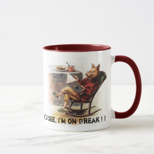 ANMFA113, can't you see, I'm on Break ! ! Mug