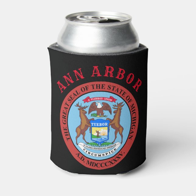 Ann Arbor, Michigan Can Cooler (Can Back)