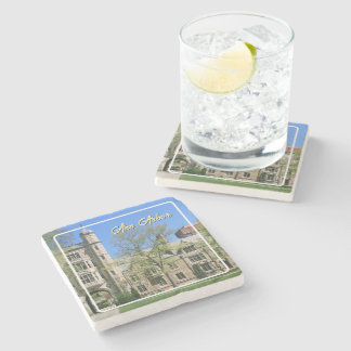 Ann Arbor Michigan Colourful Quad Foliage Stone Coaster