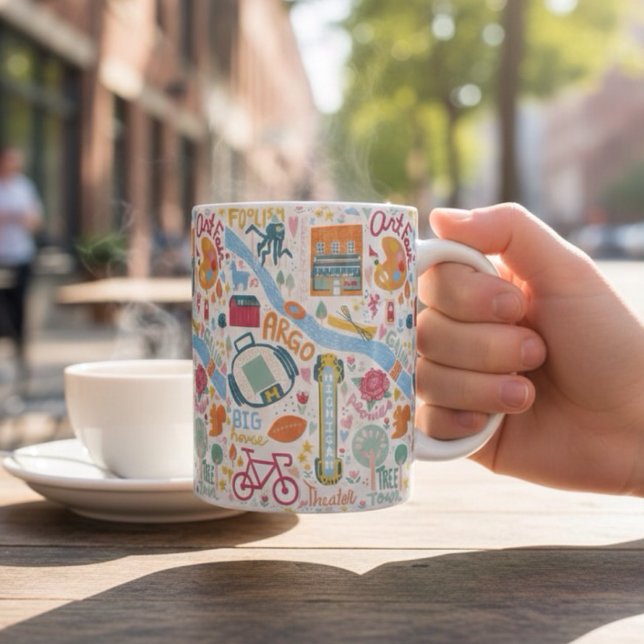 Ann Arbor Michigan Favourite Things Coffee Mug (Creator Uploaded)