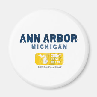 Ann Arbor Michigan Great Lake State Magnet