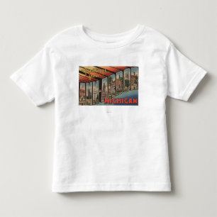 Ann Arbor, Michigan - Large Letter Scenes Toddler T-Shirt