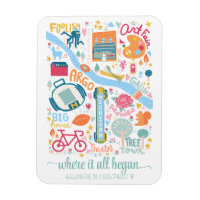 Ann Arbor Michigan Map Custom Coordinates