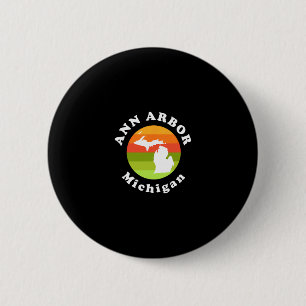 Ann Arbor Michigan Outdoors Sunrise Mi Vacation 6 Cm Round Badge