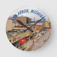 Ann Arbor, Michigan Wall Clock