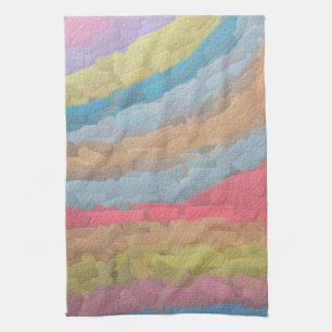 Ann Arbor Pastel Chalk Art Tea Towel