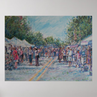 Ann Arbor's African-American Festival-pastel Poster