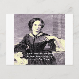 Ann Bronte "Rose Thorn" Wisdom Quote Gifts & Cards