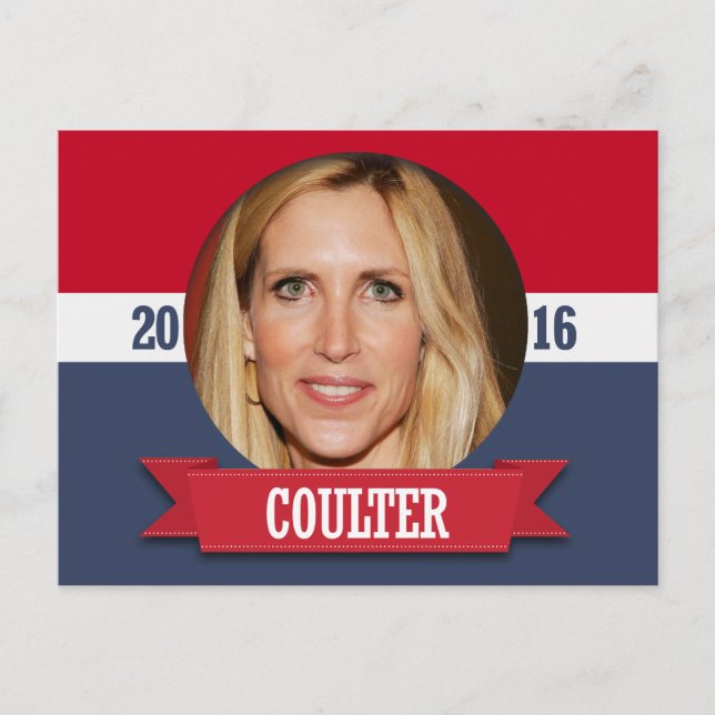 ANN COULTER 2016 POSTCARD (Front)