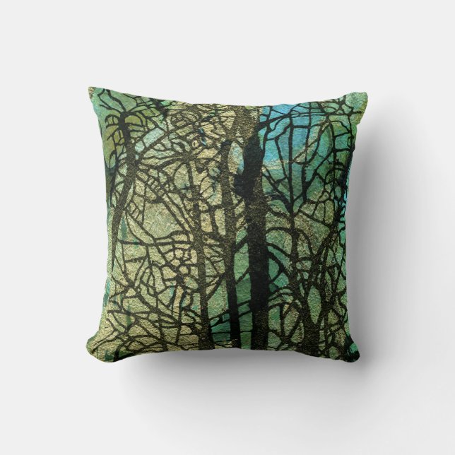 Ann Haaland Forest Pillow (Front)