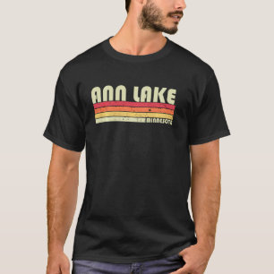 Ann Lake Minnesota Funny Fishing Camping Summer T-Shirt