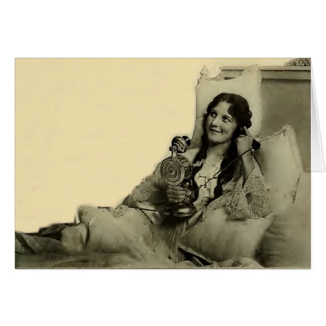 Ann Little 1918 vintage portrait card (Front Horizontal)