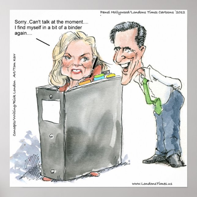 Ann Romney In A Binder Poster (Front)