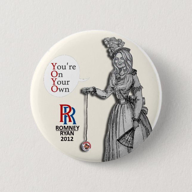 Ann Romney: YOYO 6 Cm Round Badge (Front)