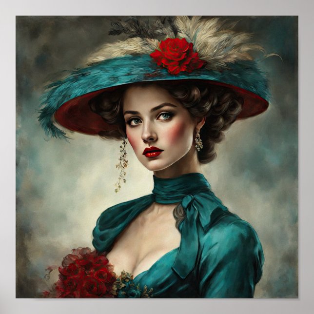 Anna A Proper Art Deco Lady Poster (Front)