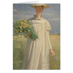 Anna Ancher returning from Flower Picking, 1902