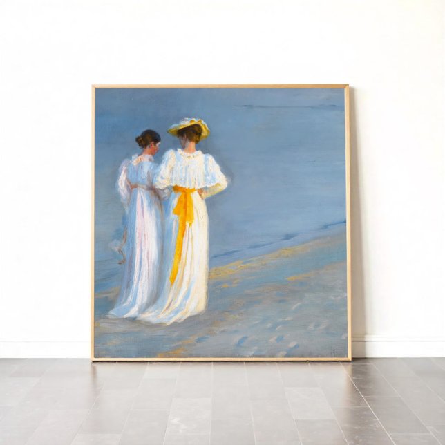 Anna and Marie on the beach, Fine Art Poster (Creator Uploaded)