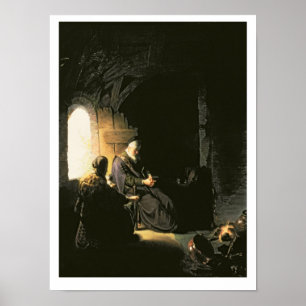 Anna and the Blind Tobit, c.1630 (oil on panel) Poster