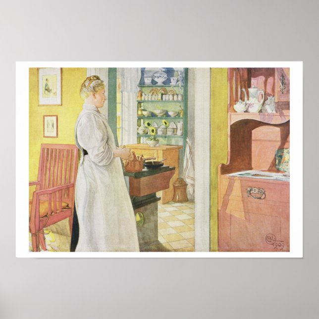 Anna Arnbom (Kitchen Scene), pub. in 'Lasst Licht Poster (Front)