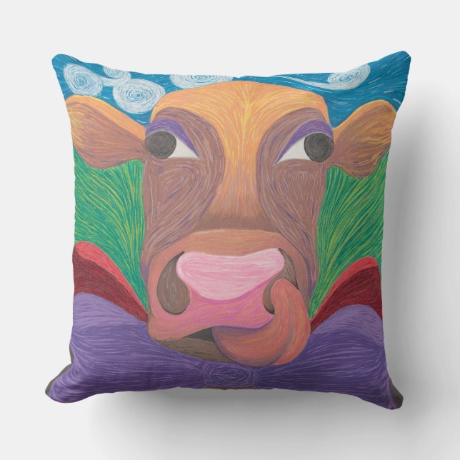 Anna Belle the Cow Cushion (Front)