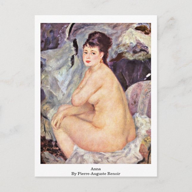 Anna By Pierre-Auguste Renoir Postcard (Front)