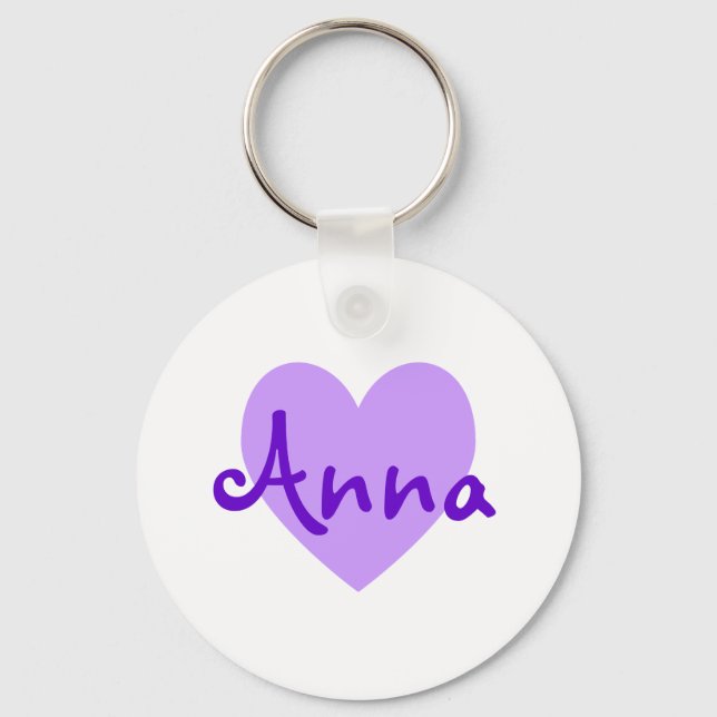 Anna in Purple Key Ring (Front)