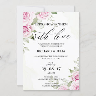 ANNA Let's Shower Invitation / Watercolor, Pink