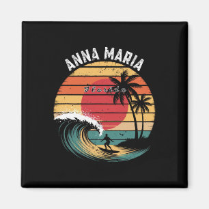 Anna Maria Beach Florida Beach Surfing Magnet